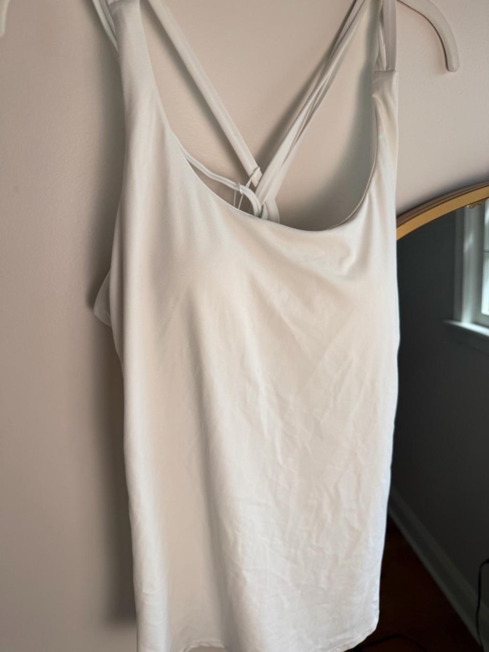 HALARA White Racerback Tank Top - Picture 4 of 9